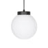 GLOBOSTAR® AGROS 61591 Κρεμαστό Φωτιστικό Οροφής Κήπου με Ντουί 1 x E27 AC 220-240V Αδιάβροχο IP65 - Λευκό & Μάυρο - Μ20 x Π20 x Υ22cm - ledmania.gr