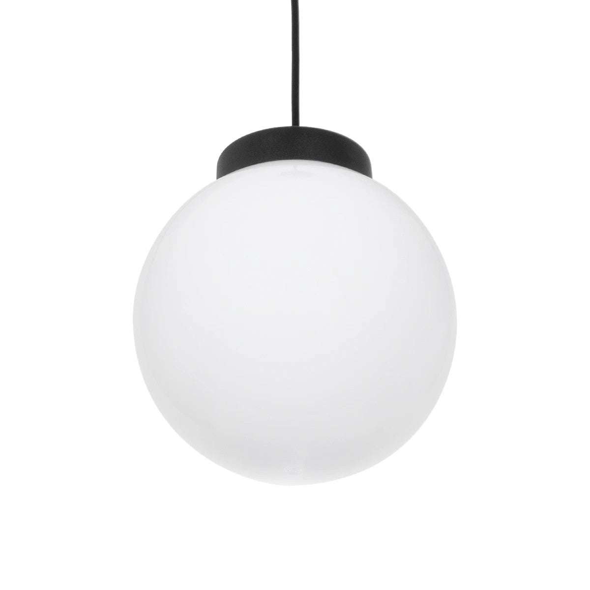 GLOBOSTAR® AGROS 61591 Κρεμαστό Φωτιστικό Οροφής Κήπου με Ντουί 1 x E27 AC 220-240V Αδιάβροχο IP65 - Λευκό & Μάυρο - Μ20 x Π20 x Υ22cm - ledmania.gr