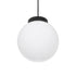 GLOBOSTAR® AGROS 61591 Κρεμαστό Φωτιστικό Οροφής Κήπου με Ντουί 1 x E27 AC 220-240V Αδιάβροχο IP65 - Λευκό & Μάυρο - Μ20 x Π20 x Υ22cm - ledmania.gr