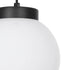 GLOBOSTAR® AGROS 61591 Κρεμαστό Φωτιστικό Οροφής Κήπου με Ντουί 1 x E27 AC 220-240V Αδιάβροχο IP65 - Λευκό & Μάυρο - Μ20 x Π20 x Υ22cm - ledmania.gr