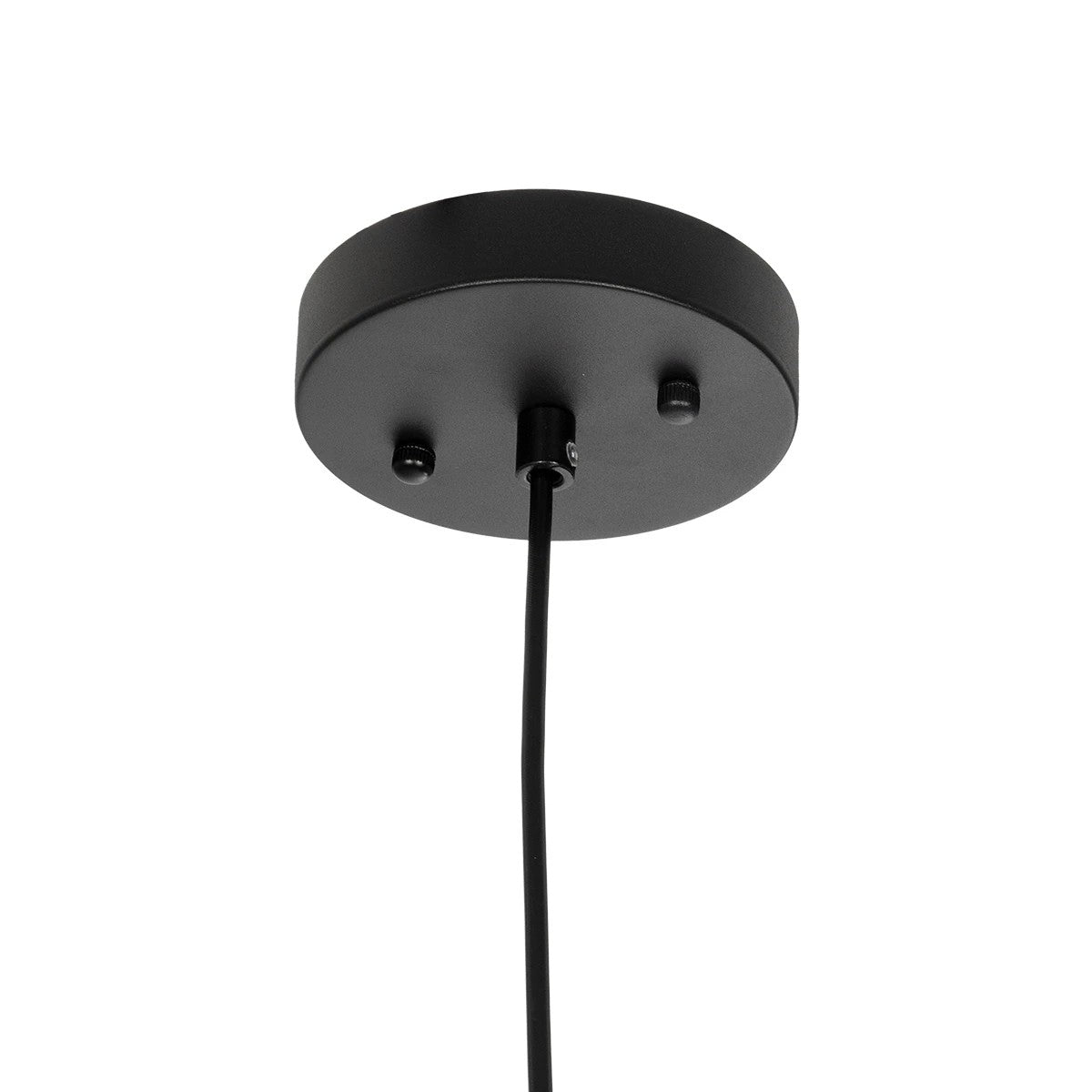 GLOBOSTAR® AGROS 61591 Κρεμαστό Φωτιστικό Οροφής Κήπου με Ντουί 1 x E27 AC 220-240V Αδιάβροχο IP65 - Λευκό & Μάυρο - Μ20 x Π20 x Υ22cm - ledmania.gr