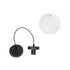 GLOBOSTAR® AGROS 61591 Κρεμαστό Φωτιστικό Οροφής Κήπου με Ντουί 1 x E27 AC 220-240V Αδιάβροχο IP65 - Λευκό & Μάυρο - Μ20 x Π20 x Υ22cm - ledmania.gr