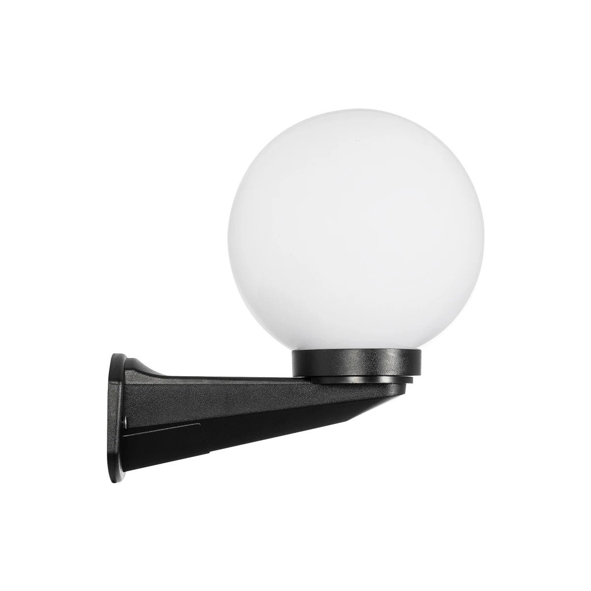 GLOBOSTAR® AGROS 61592 Φωτιστικό Τοίχου - Απλίκα Κήπου με Ντουί 1 x E27 AC 220-240V Αδιάβροχο IP65 - Λευκό & Μάυρο - Μ20 x Π20 x Υ30cm - ledmania.gr