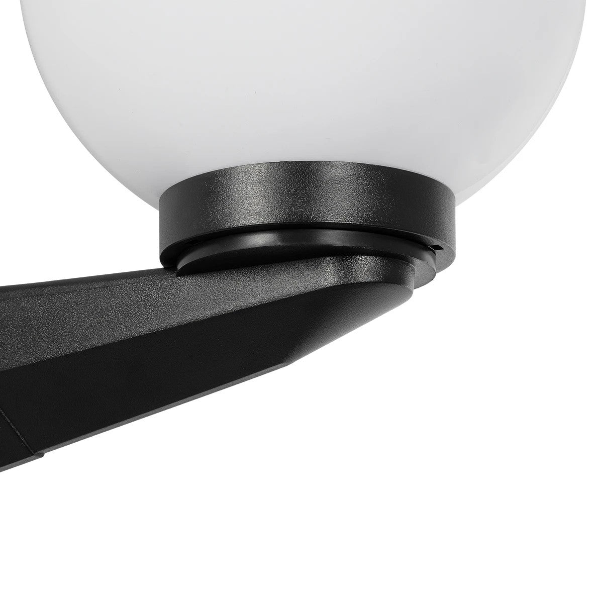 GLOBOSTAR® AGROS 61592 Φωτιστικό Τοίχου - Απλίκα Κήπου με Ντουί 1 x E27 AC 220-240V Αδιάβροχο IP65 - Λευκό & Μάυρο - Μ20 x Π20 x Υ30cm - ledmania.gr