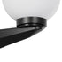 GLOBOSTAR® AGROS 61592 Φωτιστικό Τοίχου - Απλίκα Κήπου με Ντουί 1 x E27 AC 220-240V Αδιάβροχο IP65 - Λευκό & Μάυρο - Μ20 x Π20 x Υ30cm - ledmania.gr