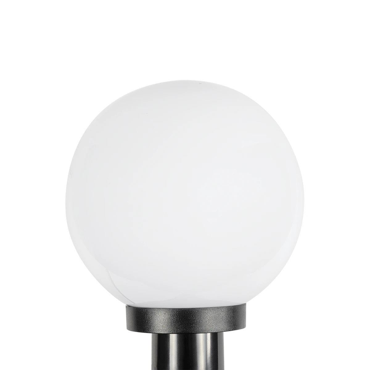 GLOBOSTAR® AGROS 61593 Φωτιστικό Κήπου / Καρφωτό με Ντουί 1 x E27 AC 220-240V Αδιάβροχο IP65 - Λευκό & Μάυρο - Μ20 x Π20 x Υ54cm - ledmania.gr