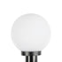 GLOBOSTAR® AGROS 61593 Φωτιστικό Κήπου / Καρφωτό με Ντουί 1 x E27 AC 220-240V Αδιάβροχο IP65 - Λευκό & Μάυρο - Μ20 x Π20 x Υ54cm - ledmania.gr