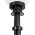 GLOBOSTAR® AGROS 61593 Φωτιστικό Κήπου / Καρφωτό με Ντουί 1 x E27 AC 220-240V Αδιάβροχο IP65 - Λευκό & Μάυρο - Μ20 x Π20 x Υ54cm - ledmania.gr
