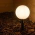 GLOBOSTAR® AGROS 61593 Φωτιστικό Κήπου / Καρφωτό με Ντουί 1 x E27 AC 220-240V Αδιάβροχο IP65 - Λευκό & Μάυρο - Μ20 x Π20 x Υ54cm - ledmania.gr