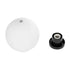 GLOBOSTAR® AGROS 61594 Φωτιστικό Κήπου με Ντουί 1 x E27 AC 220-240V Αδιάβροχο IP65 - Λευκό & Μάυρο - Μ20 x Π20 x Υ22cm - ledmania.gr