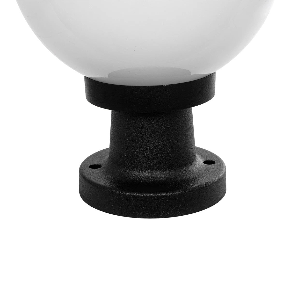 GLOBOSTAR® AGROS 61595 Φωτιστικό Κολωνάκι Κήπου με Ντουί 1 x E27 AC 220-240V Αδιάβροχο IP65 - Λευκό & Μάυρο - Μ20 x Π20 x Υ30cm - ledmania.gr