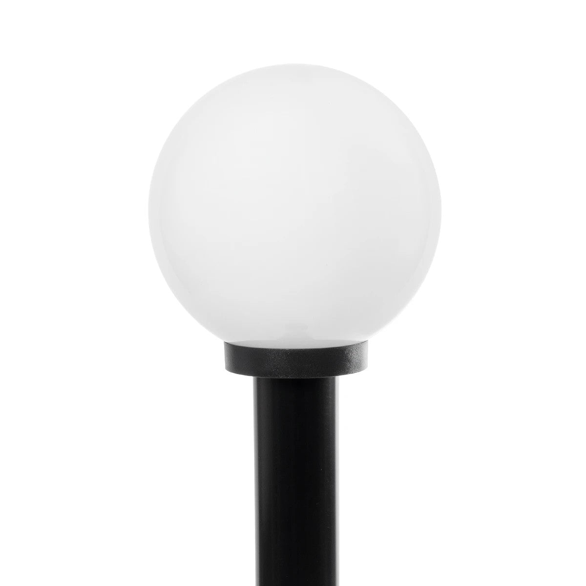 GLOBOSTAR® AGROS 61596 Φωτιστικό Κολωνάκι Κήπου με Ντουί 1 x E27 AC 220-240V Αδιάβροχο IP65 - Λευκό & Μάυρο - Μ20 x Π20 x Υ100cm - ledmania.gr