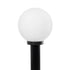 GLOBOSTAR® AGROS 61596 Φωτιστικό Κολωνάκι Κήπου με Ντουί 1 x E27 AC 220-240V Αδιάβροχο IP65 - Λευκό & Μάυρο - Μ20 x Π20 x Υ100cm - ledmania.gr