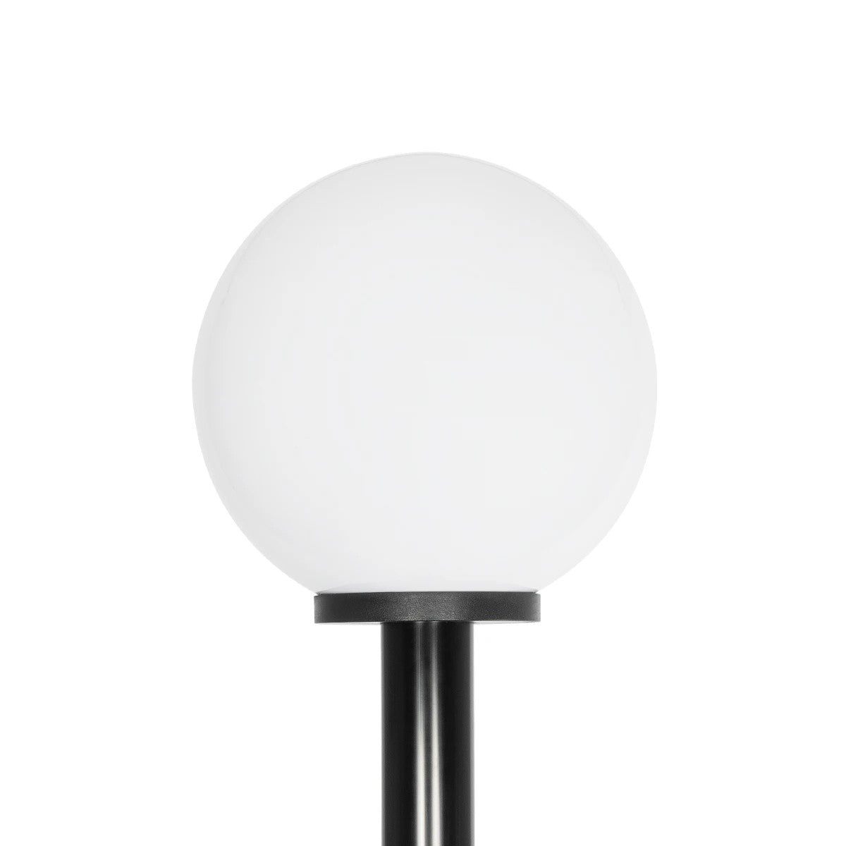 GLOBOSTAR® AGROS 61597 Φωτιστικό Κολωνάκι Κήπου με Ντουί 1 x E27 AC 220-240V Αδιάβροχο IP65 - Λευκό & Μάυρο - Μ30 x Π30 x Υ240cm - ledmania.gr