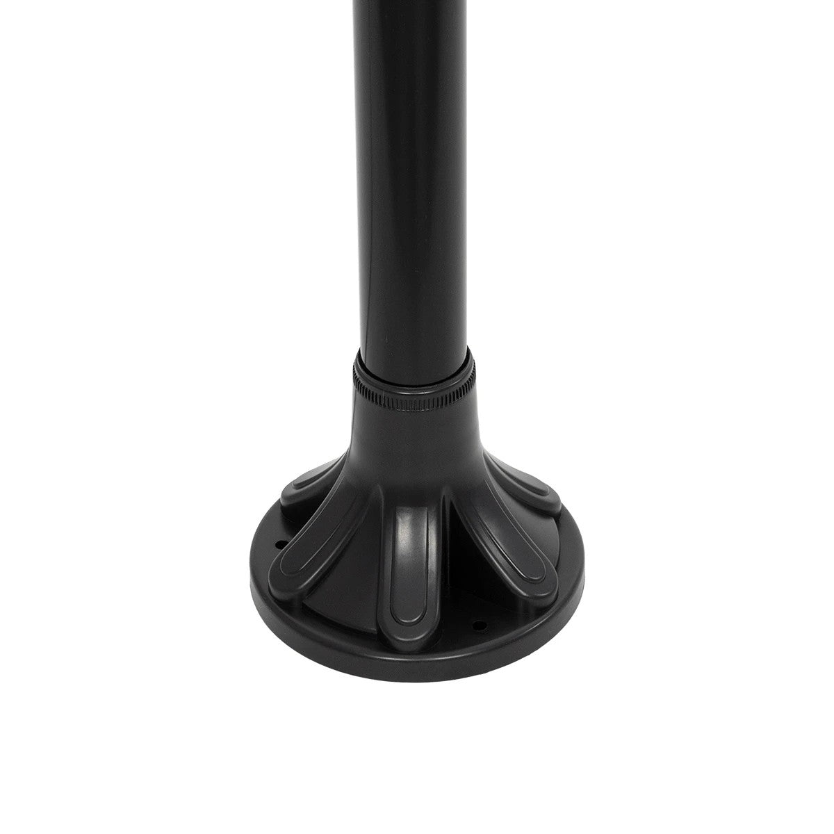 GLOBOSTAR® AGROS 61597 Φωτιστικό Κολωνάκι Κήπου με Ντουί 1 x E27 AC 220-240V Αδιάβροχο IP65 - Λευκό & Μάυρο - Μ30 x Π30 x Υ240cm - ledmania.gr