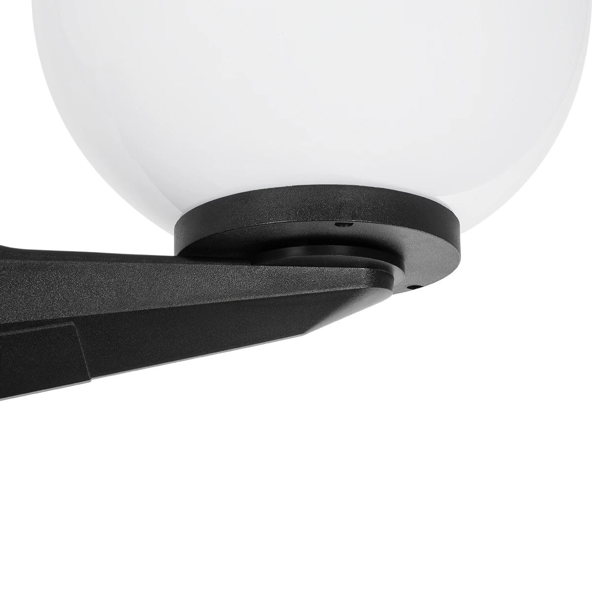 GLOBOSTAR® AGROS 61598 Φωτιστικό Κολωνάκι Κήπου με Ντουί 2 x E27 AC 220-240V Αδιάβροχο IP65 - Λευκό & Μάυρο - Μ75 x Π30 x Υ240cm - ledmania.gr