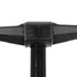 GLOBOSTAR® AGROS 61598 Φωτιστικό Κολωνάκι Κήπου με Ντουί 2 x E27 AC 220-240V Αδιάβροχο IP65 - Λευκό & Μάυρο - Μ75 x Π30 x Υ240cm - ledmania.gr