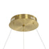 kelvo® GLOW 61660 Μοντέρνο Κρεμαστό Φωτιστικό Οροφής LED 69W 6900lm 360° AC 220-240V IP20 Ρυθμιζόμενο Λευκό CCT με Χειριστήριο από 2700K έως 6000K Dimmable - Lumileds SMD Chip - Χρυσό Πλατίνα & Λευκό Νήμα - Μ100 x Π100 x Υ70cm - 3 Χρόνια Εγγύηση - ledmania.gr