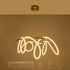 kelvo® GLOW 61660 Μοντέρνο Κρεμαστό Φωτιστικό Οροφής LED 69W 6900lm 360° AC 220-240V IP20 Ρυθμιζόμενο Λευκό CCT με Χειριστήριο από 2700K έως 6000K Dimmable - Lumileds SMD Chip - Χρυσό Πλατίνα & Λευκό Νήμα - Μ100 x Π100 x Υ70cm - 3 Χρόνια Εγγύηση - ledmania.gr