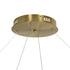 kelvo® GLOW 61661 Μοντέρνο Κρεμαστό Φωτιστικό Οροφής LED 100W 10000lm 360° AC 220-240V IP20 Ρυθμιζόμενο Λευκό CCT με Χειριστήριο από 2700K έως 6000K Dimmable - Lumileds SMD Chip - Χρυσό Πλατίνα & Λευκό Νήμα - Μ150 x Π150 x Υ100cm - 3 Χρόνια Εγγύηση - ledmania.gr