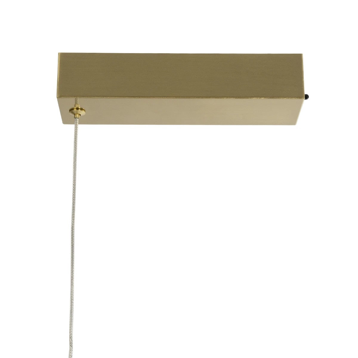 kelvo® GLOW 61662 Μοντέρνο Κρεμαστό Φωτιστικό Οροφής LED 34W 3400lm 360° AC 220-240V IP20 Ρυθμιζόμενο Λευκό CCT με Χειριστήριο από 2700K έως 6000K Dimmable - Lumileds SMD Chip - Χρυσό Πλατίνα & Λευκό Νήμα - Μ120 x Π35 x Υ50cm - 3 Χρόνια Εγγύηση - ledmania.gr