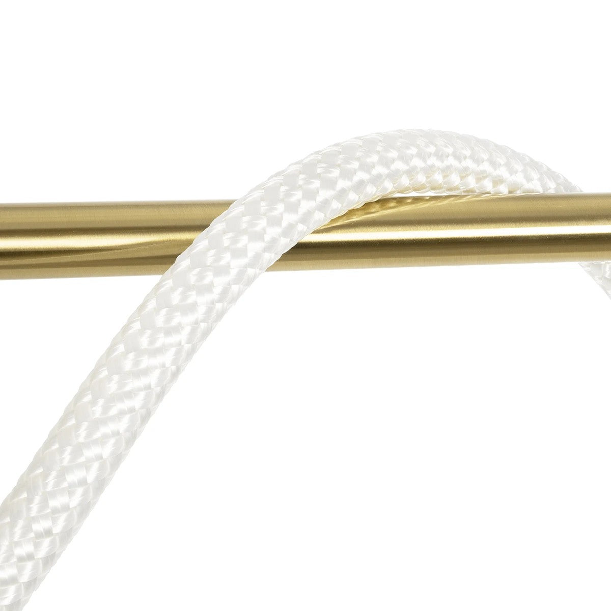 kelvo® GLOW 61663 Μοντέρνο Κρεμαστό Φωτιστικό Οροφής LED 45W 4500lm 360° AC 220-240V IP20 Ρυθμιζόμενο Λευκό CCT με Χειριστήριο από 2700K έως 6000K Dimmable - Lumileds SMD Chip - Χρυσό Πλατίνα & Λευκό Νήμα - Μ150 x Π35 x Υ50cm - 3 Χρόνια Εγγύηση - ledmania.gr