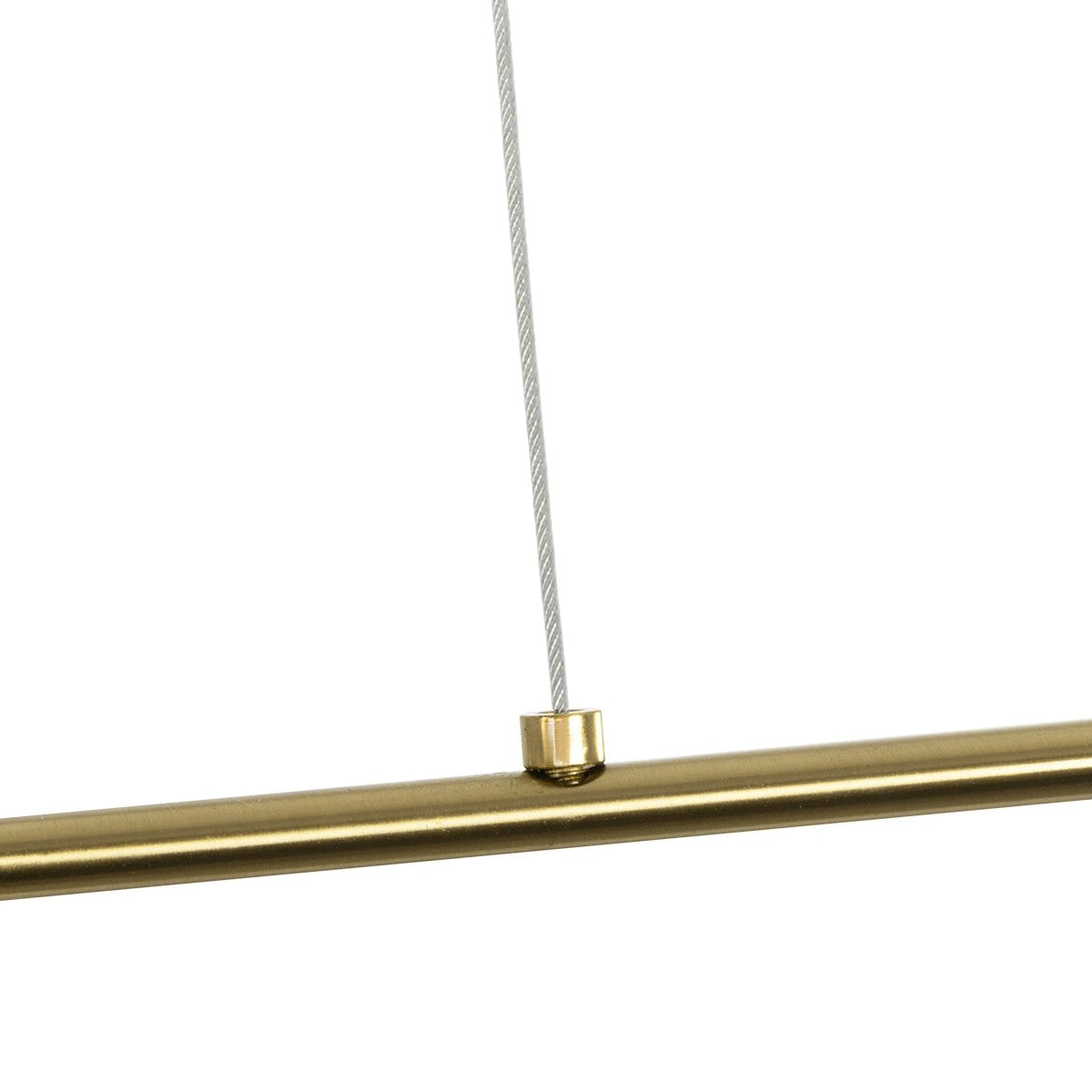 kelvo® GLOW 61664 Μοντέρνο Κρεμαστό Φωτιστικό Οροφής LED 15W 1500lm 360° AC 220-240V IP20 Ρυθμιζόμενο Λευκό CCT με Χειριστήριο από 2700K έως 6000K Dimmable - Lumileds SMD Chip - Χρυσό Πλατίνα & Λευκό Νήμα - Μ120 x Π3 x Υ25cm - 3 Χρόνια Εγγύηση - ledmania.gr