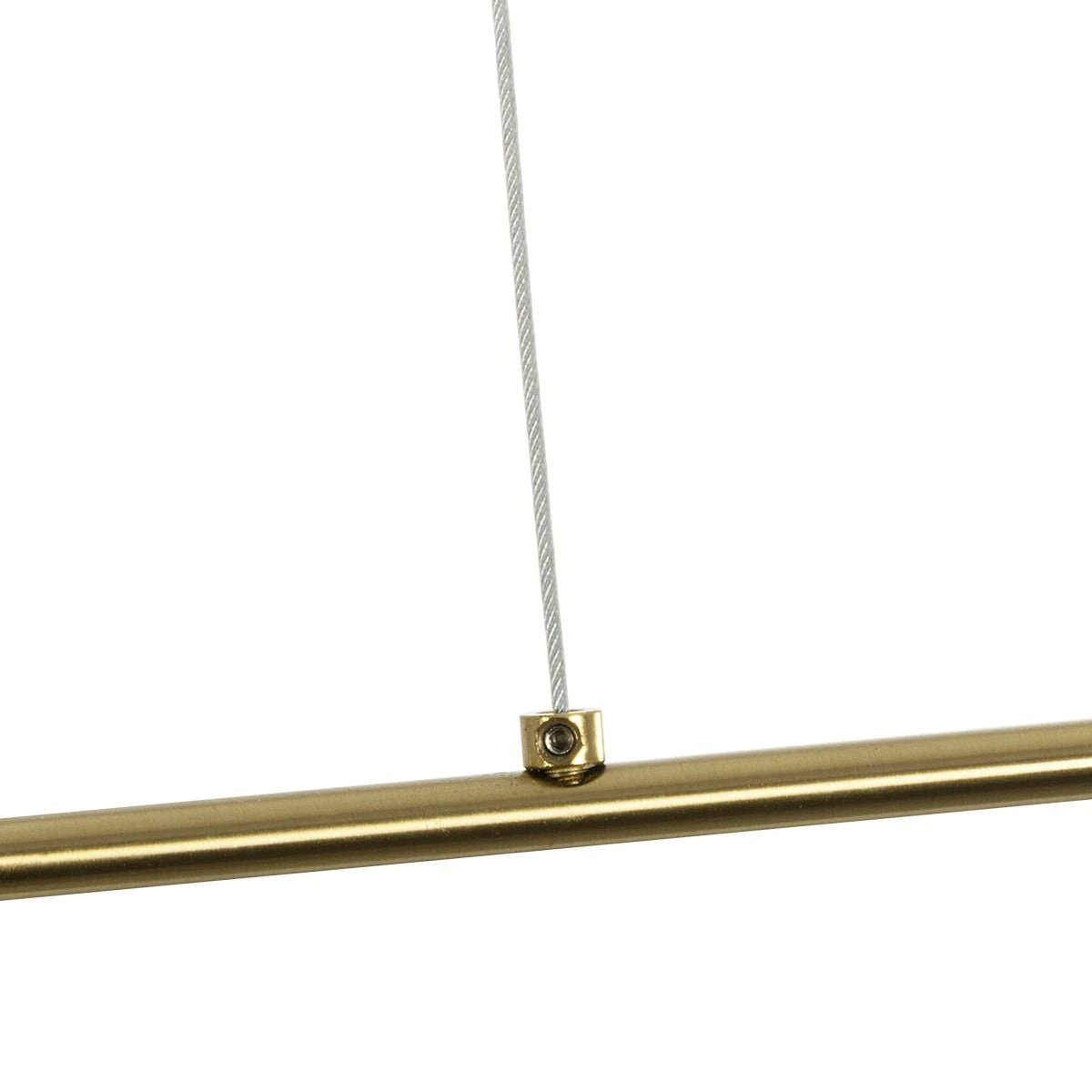 kelvo® GLOW 61665 Μοντέρνο Κρεμαστό Φωτιστικό Οροφής LED 28W 2800lm 360° AC 220-240V IP20 Ρυθμιζόμενο Λευκό CCT με Χειριστήριο από 2700K έως 6000K Dimmable - Lumileds SMD Chip - Χρυσό Πλατίνα & Λευκό Νήμα - Μ160 x Π3 x Υ25cm - 3 Χρόνια Εγγύηση - ledmania.gr