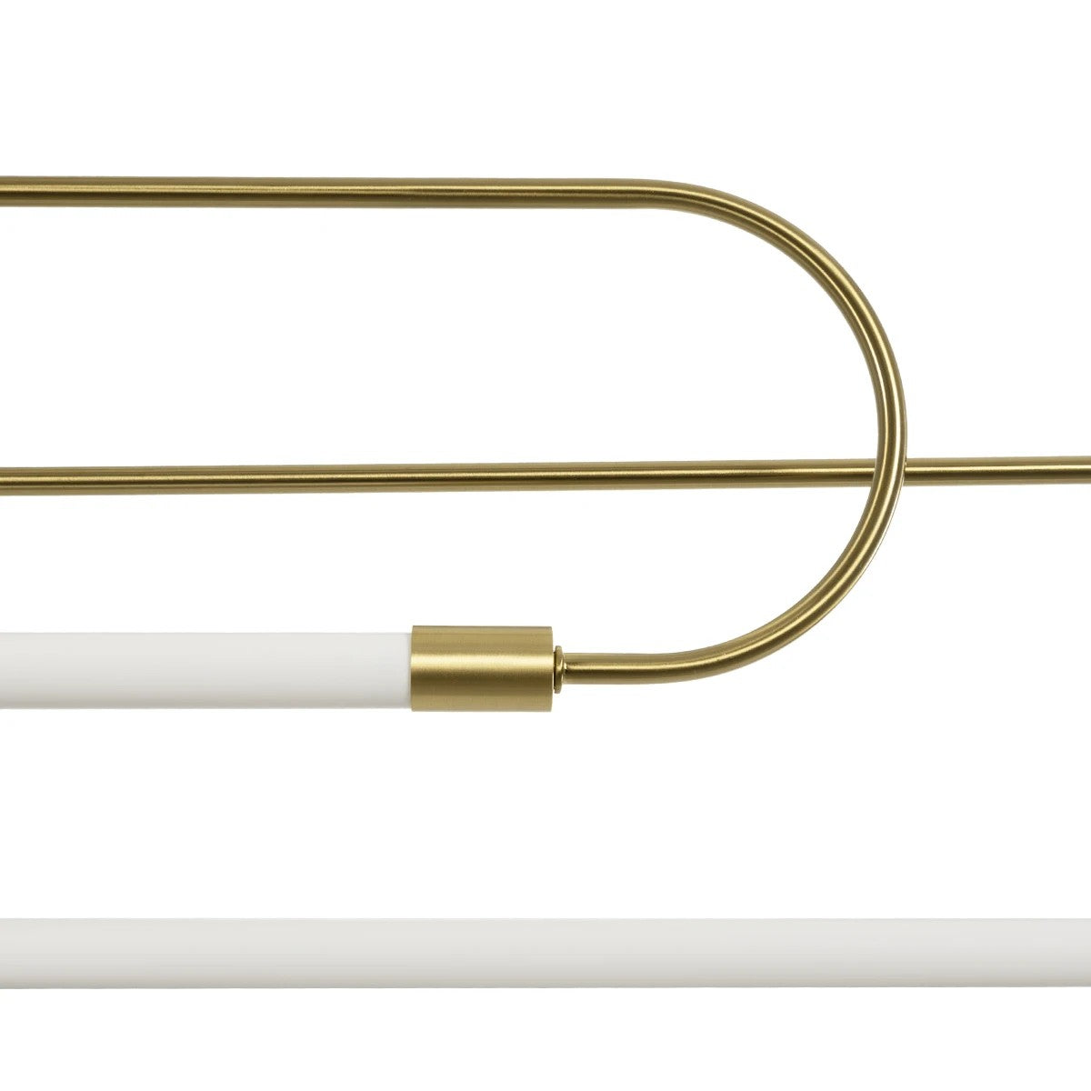 kelvo® GLOW 61665 Μοντέρνο Κρεμαστό Φωτιστικό Οροφής LED 28W 2800lm 360° AC 220-240V IP20 Ρυθμιζόμενο Λευκό CCT με Χειριστήριο από 2700K έως 6000K Dimmable - Lumileds SMD Chip - Χρυσό Πλατίνα & Λευκό Νήμα - Μ160 x Π3 x Υ25cm - 3 Χρόνια Εγγύηση - ledmania.gr