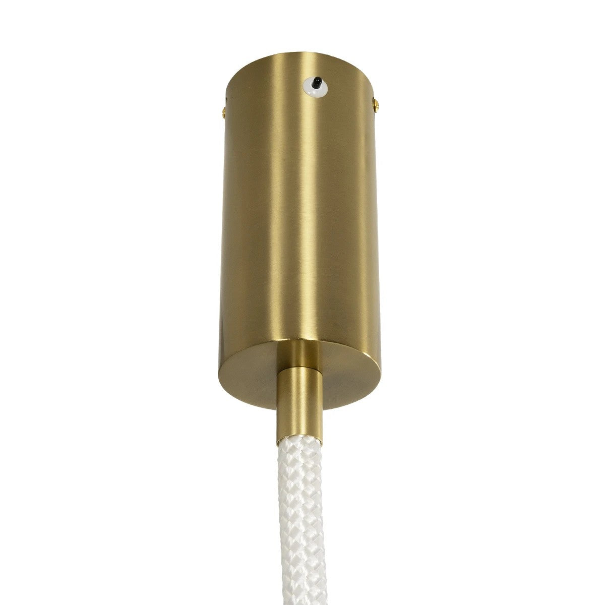kelvo® GLOW 61666 Μοντέρνο Κρεμαστό Φωτιστικό Οροφής LED 27W 2700lm 360° AC 220-240V IP20 Ρυθμιζόμενο Λευκό CCT με Χειριστήριο από 2700K έως 6000K Dimmable - Lumileds SMD Chip - Χρυσό Πλατίνα & Λευκό Νήμα - Μ80 x Π3 x Υ80cm - 3 Χρόνια Εγγύηση - ledmania.gr