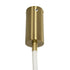 kelvo® GLOW 61666 Μοντέρνο Κρεμαστό Φωτιστικό Οροφής LED 27W 2700lm 360° AC 220-240V IP20 Ρυθμιζόμενο Λευκό CCT με Χειριστήριο από 2700K έως 6000K Dimmable - Lumileds SMD Chip - Χρυσό Πλατίνα & Λευκό Νήμα - Μ80 x Π3 x Υ80cm - 3 Χρόνια Εγγύηση - ledmania.gr