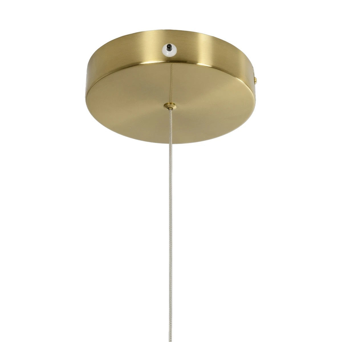 kelvo® GLOW 61668 Μοντέρνο Κρεμαστό Φωτιστικό Οροφής LED 65W 6500lm 360° AC 220-240V IP20 Ρυθμιζόμενο Λευκό CCT με Χειριστήριο από 2700K έως 6000K Dimmable - Lumileds SMD Chip - Χρυσό Πλατίνα & Λευκό Νήμα - Μ150 x Π150 x Υ80cm - 3 Χρόνια Εγγύηση - ledmania.gr