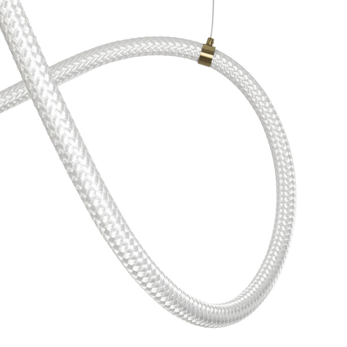 kelvo® GLOW 61668 Μοντέρνο Κρεμαστό Φωτιστικό Οροφής LED 65W 6500lm 360° AC 220-240V IP20 Ρυθμιζόμενο Λευκό CCT με Χειριστήριο από 2700K έως 6000K Dimmable - Lumileds SMD Chip - Χρυσό Πλατίνα & Λευκό Νήμα - Μ150 x Π150 x Υ80cm - 3 Χρόνια Εγγύηση - ledmania.gr