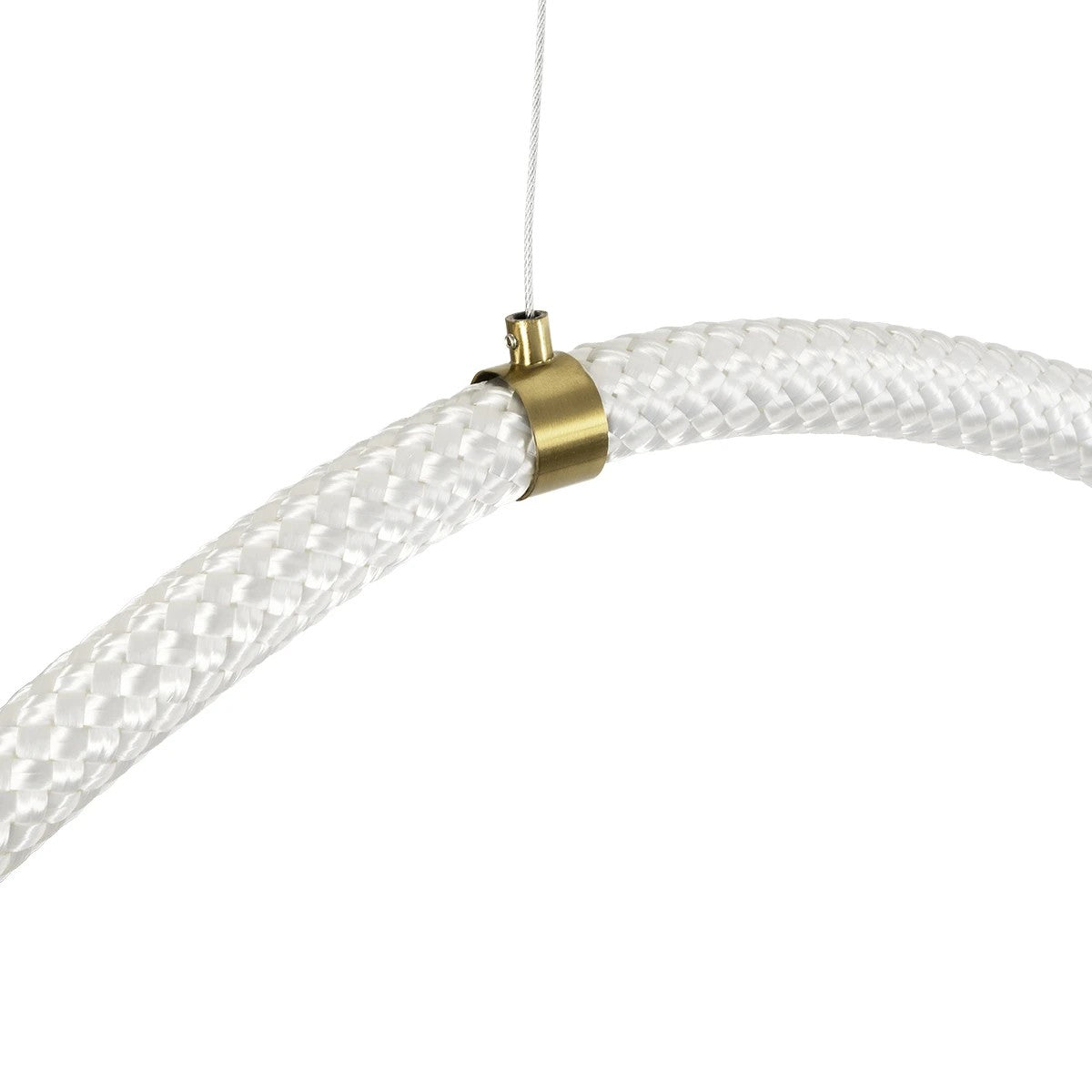 kelvo® GLOW 61669 Μοντέρνο Κρεμαστό Φωτιστικό Οροφής LED 105W 10500lm 360° AC 220-240V IP20 Ρυθμιζόμενο Λευκό CCT με Χειριστήριο από 2700K έως 6000K Dimmable - Lumileds SMD Chip - Χρυσό Πλατίνα & Λευκό Νήμα - Μ300 x Π300 x Υ120cm - 3 Χρόνια Εγγύηση - ledmania.gr
