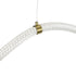 kelvo® GLOW 61669 Μοντέρνο Κρεμαστό Φωτιστικό Οροφής LED 105W 10500lm 360° AC 220-240V IP20 Ρυθμιζόμενο Λευκό CCT με Χειριστήριο από 2700K έως 6000K Dimmable - Lumileds SMD Chip - Χρυσό Πλατίνα & Λευκό Νήμα - Μ300 x Π300 x Υ120cm - 3 Χρόνια Εγγύηση - ledmania.gr