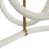 kelvo® GLOW 61670 Μοντέρνο Φωτιστικό Οροφής LED 40W 4000lm 360° AC 220-240V IP20 Ρυθμιζόμενο Λευκό CCT με Χειριστήριο από 2700K έως 6000K Dimmable - Lumileds SMD Chip - Χρυσό Πλατίνα & Λευκό Νήμα - Μ50 x Π50 x Υ70cm - 3 Χρόνια Εγγύηση - ledmania.gr