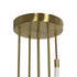 kelvo® GLOW 61671 Μοντέρνο Φωτιστικό Οροφής LED 85W 8500lm 360° AC 220-240V IP20 Ρυθμιζόμενο Λευκό CCT με Χειριστήριο από 2700K έως 6000K Dimmable - Lumileds SMD Chip - Χρυσό Πλατίνα & Λευκό Νήμα - Μ100 x Π100 x Υ140cm - 3 Χρόνια Εγγύηση - ledmania.gr