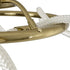 kelvo® GLOW 61673 Μοντέρνο Φωτιστικό Οροφής LED 34W 3400lm 360° AC 220-240V IP20 Ρυθμιζόμενο Λευκό CCT με Χειριστήριο από 2700K έως 6000K Dimmable - Lumileds SMD Chip - Χρυσό Πλατίνα & Λευκό Νήμα - Μ60 x Π60 x Υ30cm - 3 Χρόνια Εγγύηση - ledmania.gr