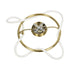kelvo® GLOW 61673 Μοντέρνο Φωτιστικό Οροφής LED 34W 3400lm 360° AC 220-240V IP20 Ρυθμιζόμενο Λευκό CCT με Χειριστήριο από 2700K έως 6000K Dimmable - Lumileds SMD Chip - Χρυσό Πλατίνα & Λευκό Νήμα - Μ60 x Π60 x Υ30cm - 3 Χρόνια Εγγύηση - ledmania.gr