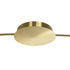 kelvo® GLOW 61674 Μοντέρνο Φωτιστικό Οροφής LED 65W 6500lm 360° AC 220-240V IP20 Ρυθμιζόμενο Λευκό CCT με Χειριστήριο από 2700K έως 6000K Dimmable - Lumileds SMD Chip - Χρυσό Πλατίνα & Λευκό Νήμα - Μ100 x Π100 x Υ30cm - 3 Χρόνια Εγγύηση - ledmania.gr