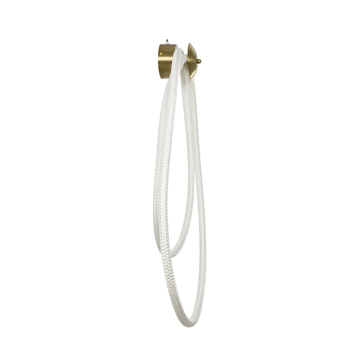 kelvo® GLOW 61676 Μοντέρνο Φωτιστικό Τοίχου - Απλίκα LED 45W 4500lm 360° AC 220-240V IP20 Ρυθμιζόμενο Λευκό CCT με Χειριστήριο από 2700K έως 6000K Dimmable - Lumileds SMD Chip - Χρυσό Πλατίνα & Λευκό Νήμα - Μ30 x Π15 x Υ110cm - 3 Χρόνια Εγγύηση - ledmania.gr