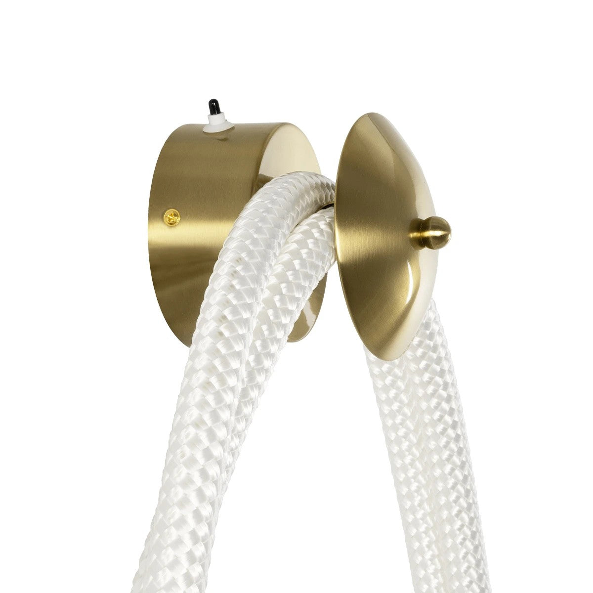 kelvo® GLOW 61676 Μοντέρνο Φωτιστικό Τοίχου - Απλίκα LED 45W 4500lm 360° AC 220-240V IP20 Ρυθμιζόμενο Λευκό CCT με Χειριστήριο από 2700K έως 6000K Dimmable - Lumileds SMD Chip - Χρυσό Πλατίνα & Λευκό Νήμα - Μ30 x Π15 x Υ110cm - 3 Χρόνια Εγγύηση - ledmania.gr