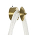 kelvo® GLOW 61676 Μοντέρνο Φωτιστικό Τοίχου - Απλίκα LED 45W 4500lm 360° AC 220-240V IP20 Ρυθμιζόμενο Λευκό CCT με Χειριστήριο από 2700K έως 6000K Dimmable - Lumileds SMD Chip - Χρυσό Πλατίνα & Λευκό Νήμα - Μ30 x Π15 x Υ110cm - 3 Χρόνια Εγγύηση - ledmania.gr