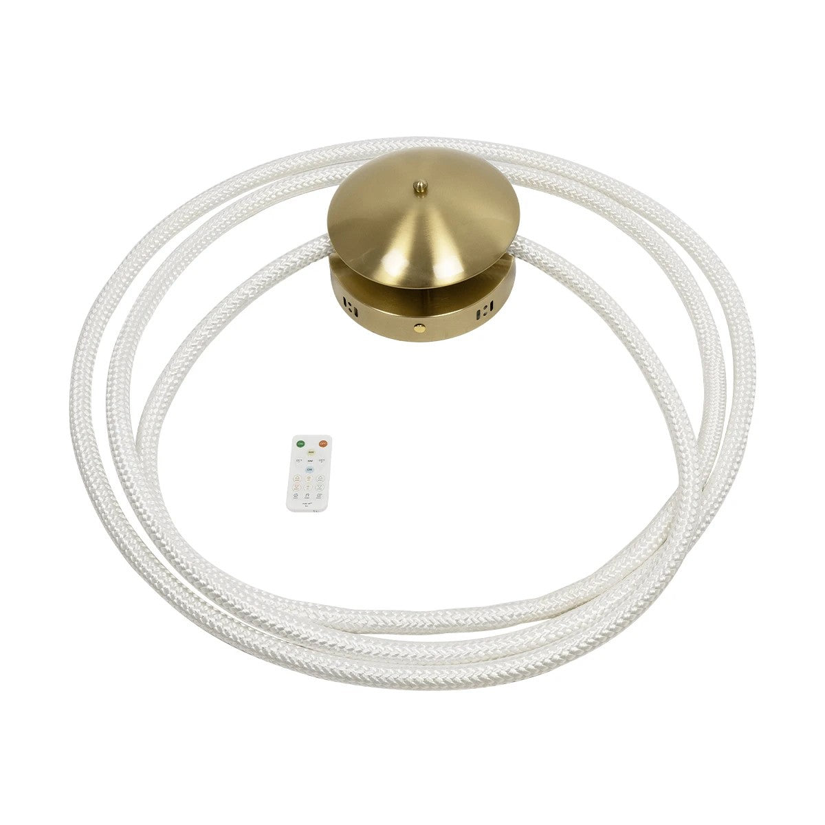 kelvo® GLOW 61677 Μοντέρνο Φωτιστικό Τοίχου - Απλίκα LED 60W 6000lm 360° AC 220-240V IP20 Ρυθμιζόμενο Λευκό CCT με Χειριστήριο από 2700K έως 6000K Dimmable - Lumileds SMD Chip - Χρυσό Πλατίνα & Λευκό Νήμα - Μ40 x Π15 x Υ110cm - 3 Χρόνια Εγγύηση - ledmania.gr