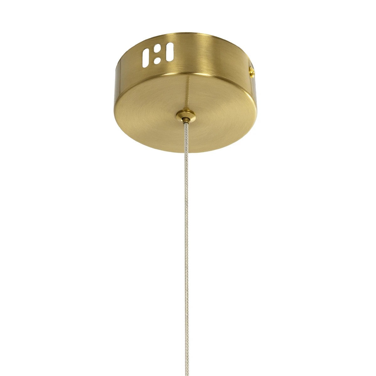 kelvo® GLOW 61681 Μοντέρνο Κρεμαστό Φωτιστικό Οροφής LED 24W 2400lm 360° AC 220-240V IP20 Ρυθμιζόμενο Λευκό CCT με On/Off 2700K/4500K/6000K - Lumileds SMD Chip - Χρυσό Πλατίνα & Λευκό Νήμα - Μ30 x Π30 x Υ70cm - 3 Χρόνια Εγγύηση - ledmania.gr