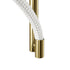 kelvo® GLOW 61682 Μοντέρνο Φωτιστικό Τοίχου - Απλίκα LED 24W 2400lm 360° AC 220-240V IP20 Ρυθμιζόμενο Λευκό CCT με On/Off 2700K/4500K/6000K - Lumileds SMD Chip - Χρυσό Πλατίνα & Λευκό Νήμα - Μ30 x Π15 x Υ70cm - 3 Χρόνια Εγγύηση - ledmania.gr