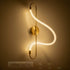 kelvo® GLOW 61683 Μοντέρνο Φωτιστικό Τοίχου - Απλίκα LED 18W 1800lm 360° AC 220-240V IP20 Ρυθμιζόμενο Λευκό CCT με On/Off 2700K/4500K/6000K - Lumileds SMD Chip - Χρυσό Πλατίνα & Λευκό Νήμα - Μ30 x Π15 x Υ70cm - 3 Χρόνια Εγγύηση - ledmania.gr