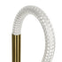 kelvo® GLOW 61685 Μοντέρνο Επιτραπέζιο Φωτιστικό Πορτατίφ LED 18W 1800lm 360° AC 220-240V IP20 Ρυθμιζόμενο Λευκό CCT με Αφή 2700K/4500K/6000K Dimmable - Lumileds SMD Chip - Χρυσό Πλατίνα & Λευκό Νήμα - Μ30 x Π30 x Υ60cm - 3 Χρόνια Εγγύηση - ledmania.gr