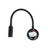GloboStar® GOOSE 61690 Φωτιστικό Τοίχου - Απλίκα LED 3W 300lm 36° AC 220-240V IP20 - Reading Light - Θερμό Λευκό 2700K Μαύρο Αλουμίνιο - Μ6.5 x Π22.5 x Υ23cm - 2 Xρόνια Εγγύηση - ledmania.gr