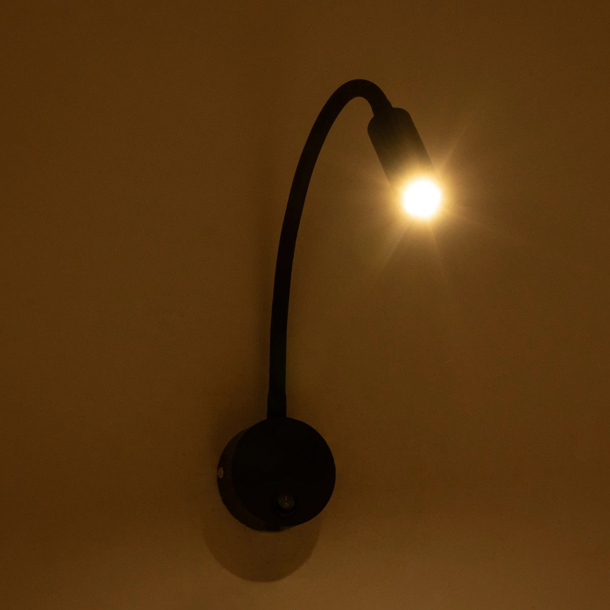GloboStar® GOOSE 61690 Φωτιστικό Τοίχου - Απλίκα LED 3W 300lm 36° AC 220-240V IP20 - Reading Light - Θερμό Λευκό 2700K Μαύρο Αλουμίνιο - Μ6.5 x Π22.5 x Υ23cm - 2 Xρόνια Εγγύηση - ledmania.gr